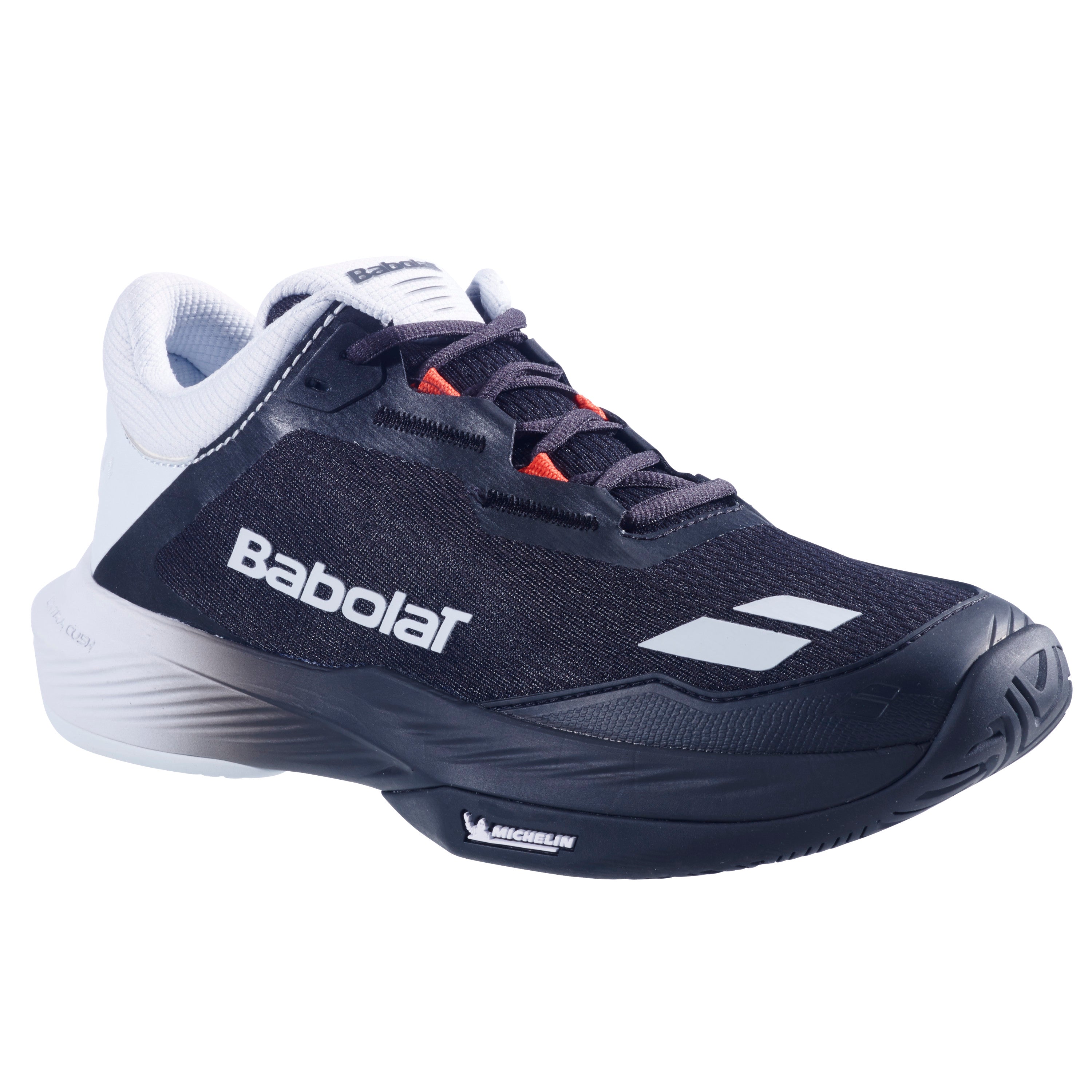 Babolat SFX4 All Court Men's Shoes - Black/IllusionBlue - three-quarter view