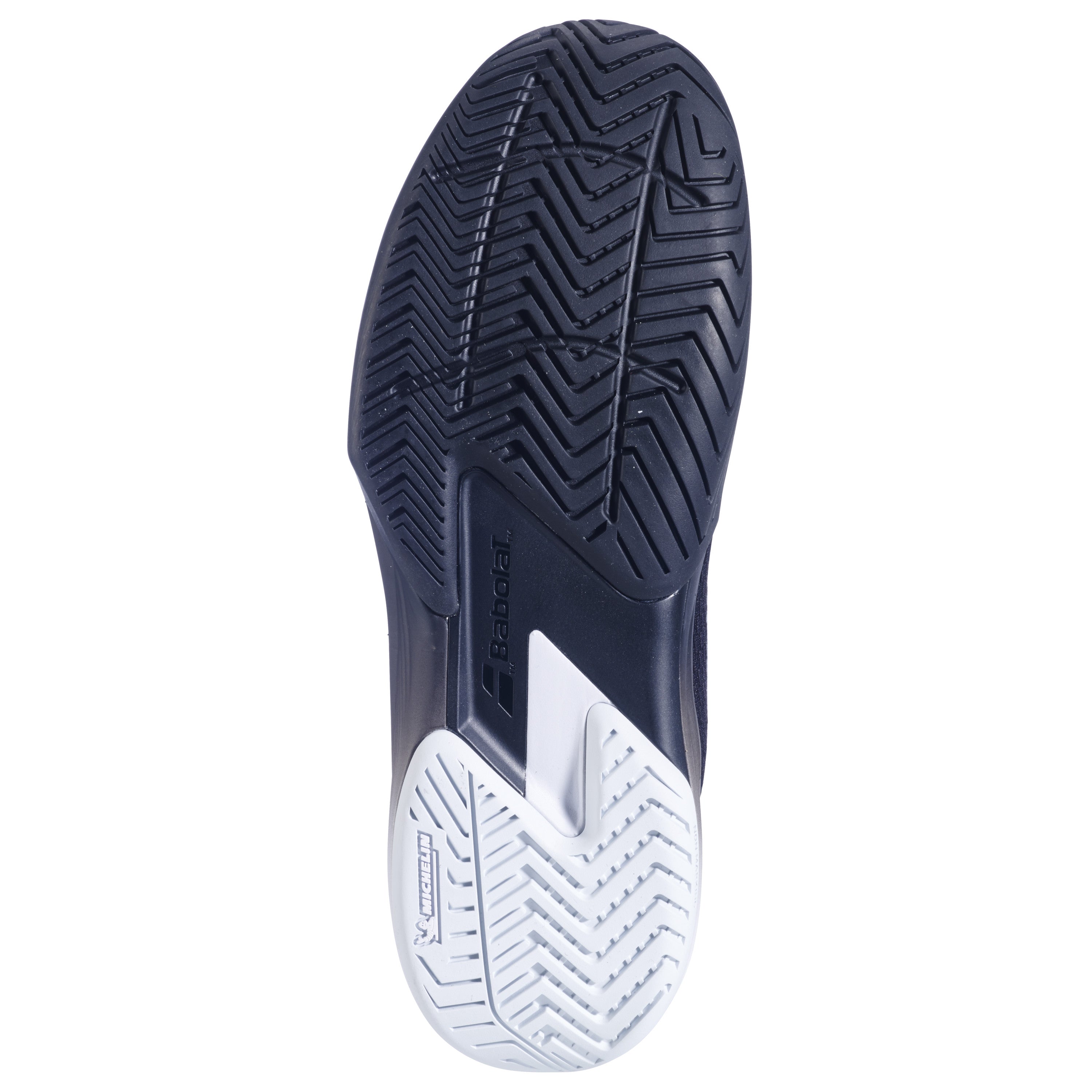 Babolat SFX4 All Court Men's Shoes - Black/IllusionBlue - sole view
