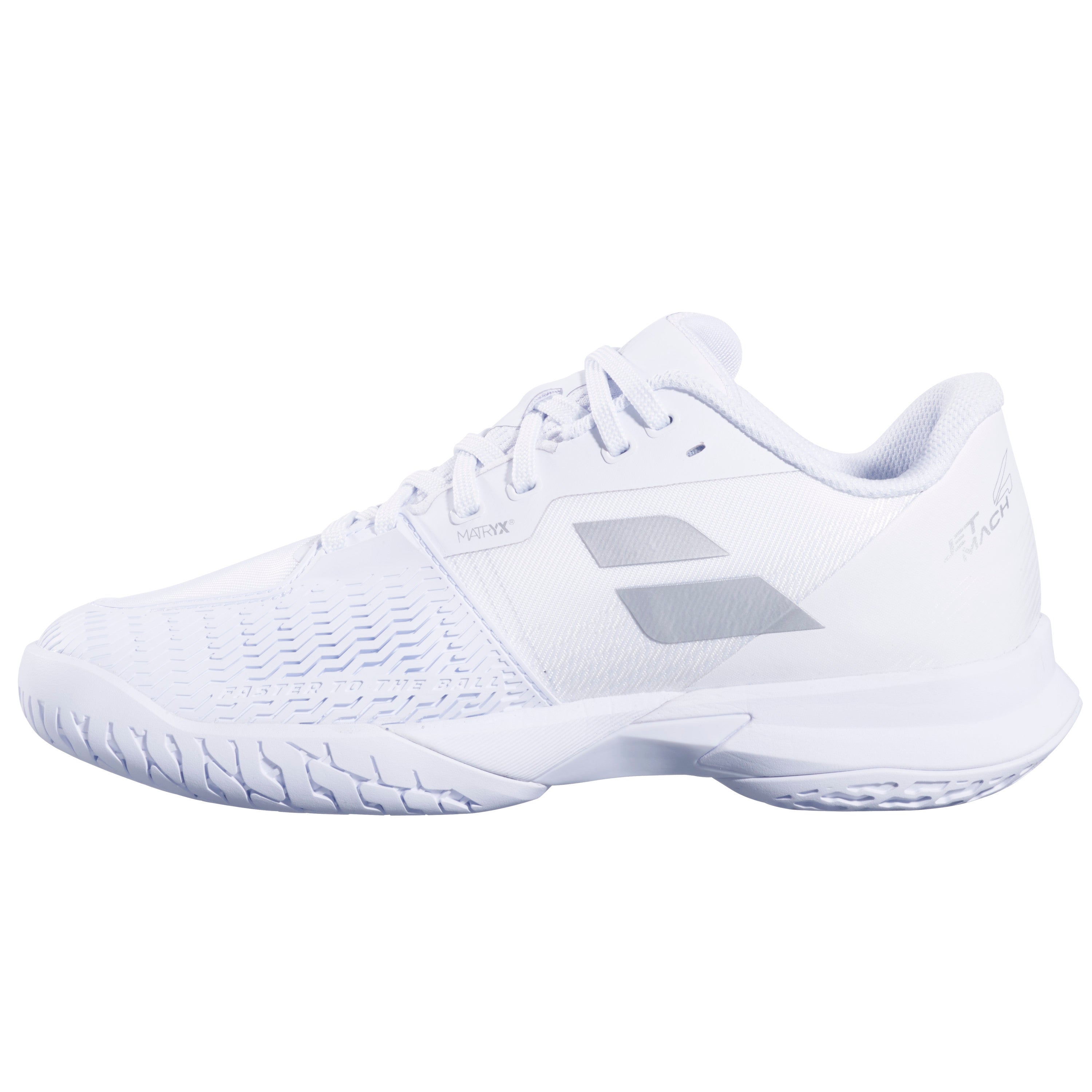 Babolat Jet Mach 4 All Court Women's Shoe 2026 - White/Silver - inside view