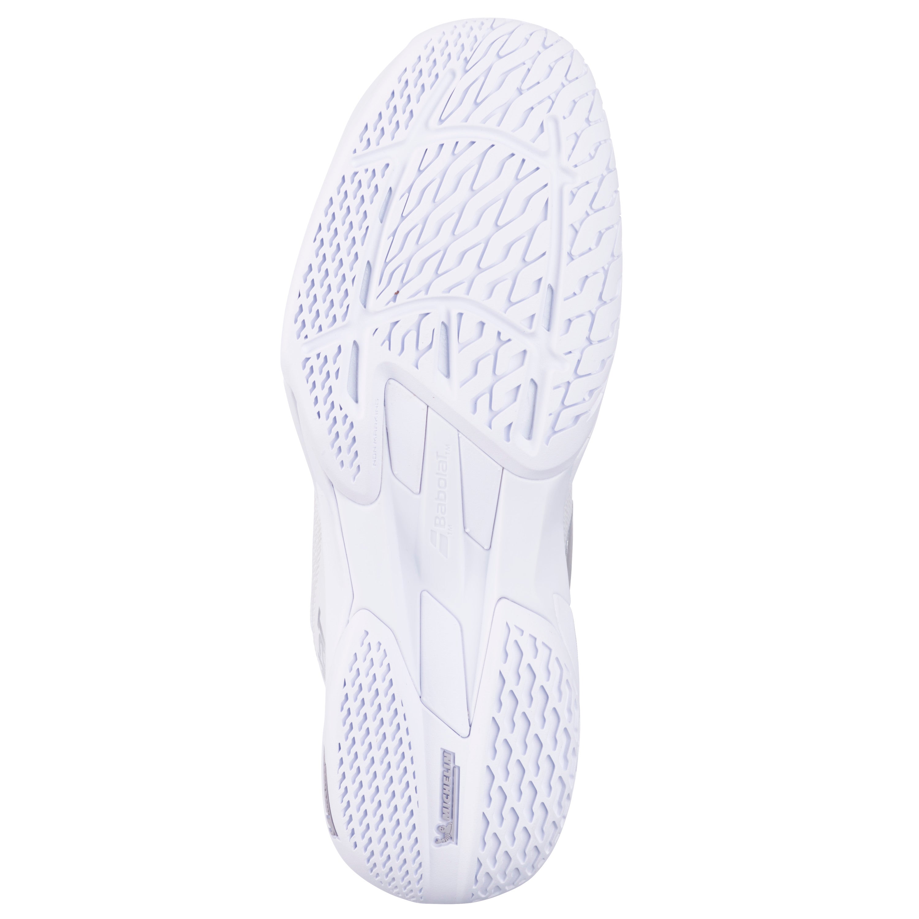 Babolat Jet Mach 4 All Court Women's Shoe 2026 - White/Silver - sole view