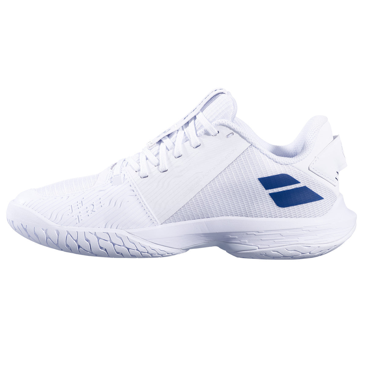 Babolat Jet Tere 2 All Court Wimbledon Women's Tennis Shoe - White / Blue Navy - inside view