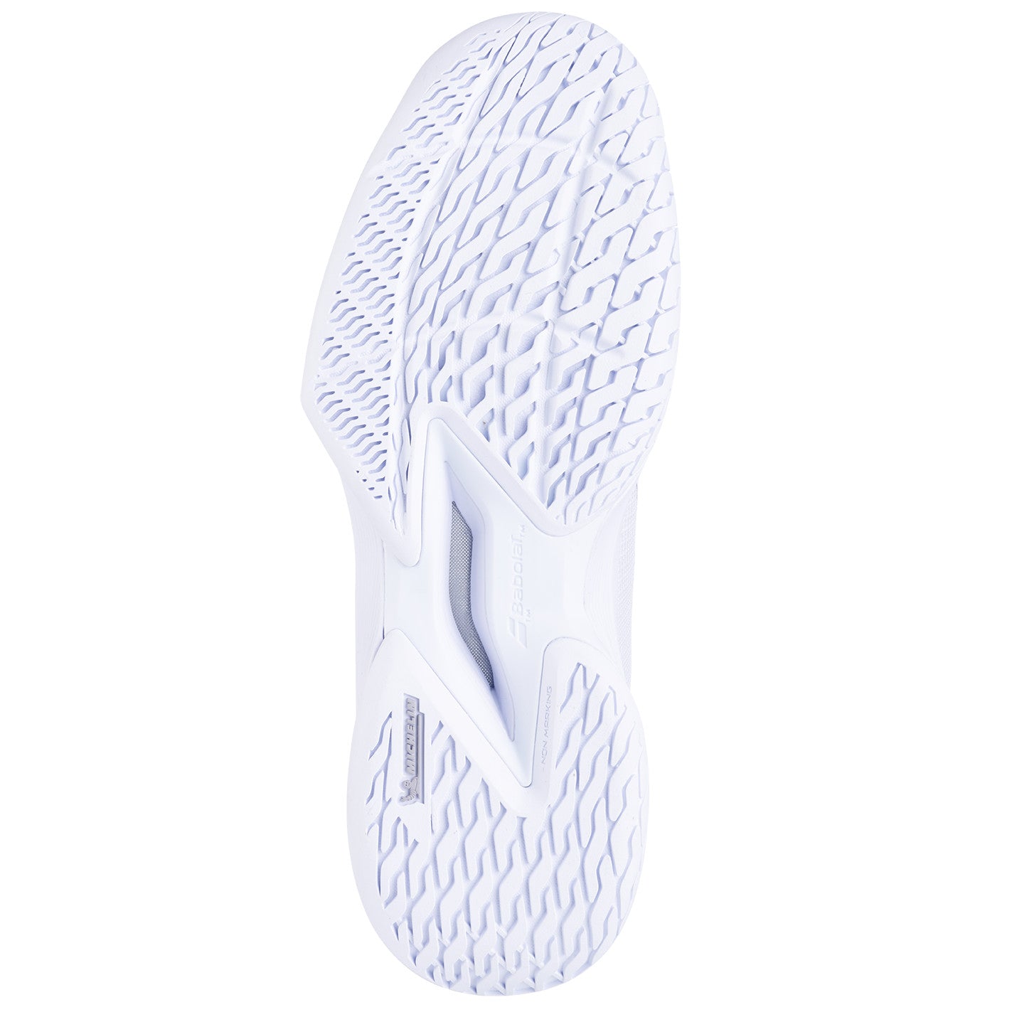 Babolat Jet Tere 2 All Court Wimbledon Women's Tennis Shoe - White / Blue Navy - sole view