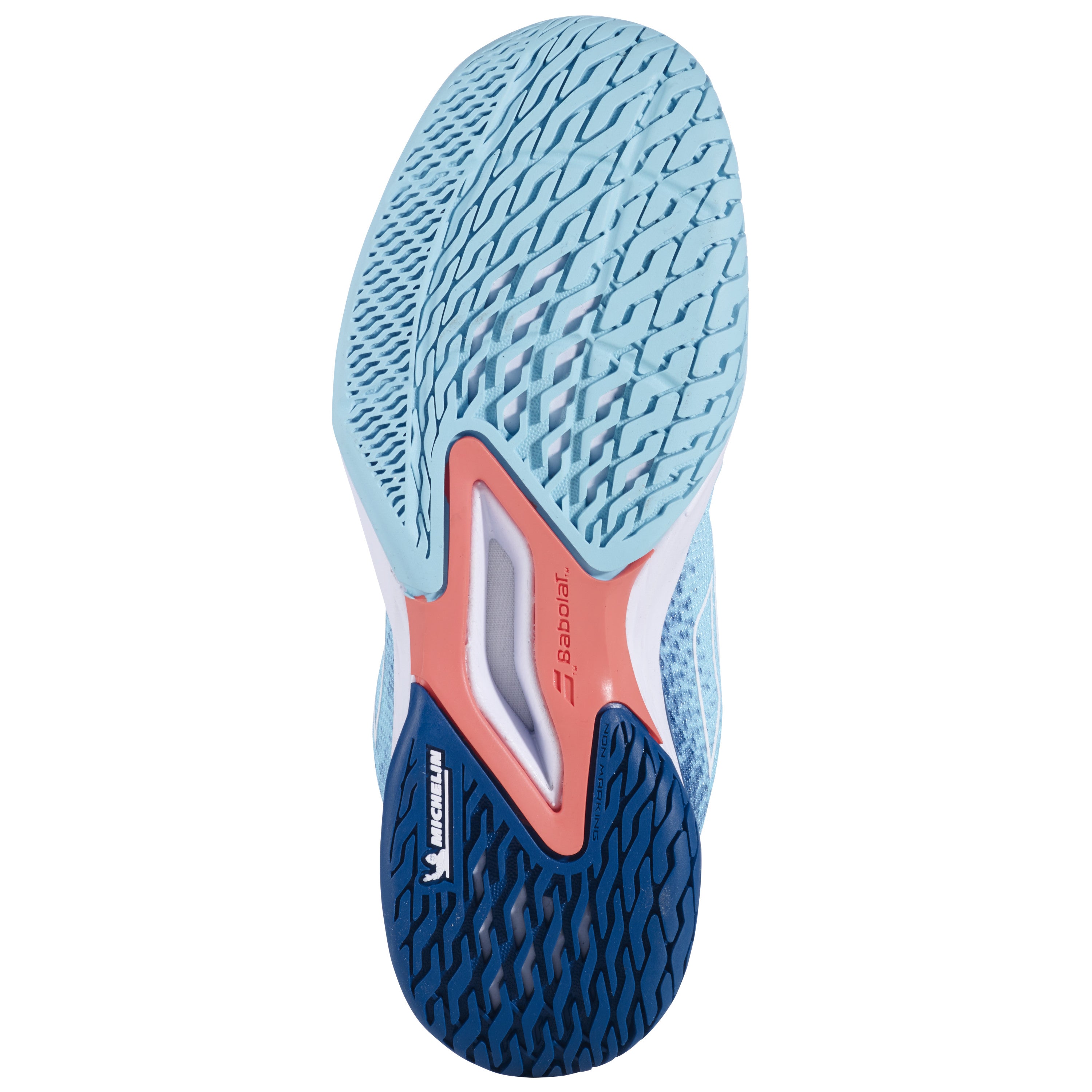 Babolat Jet Mach 3 Junior All Court Shoe - Angel Blue - sole view