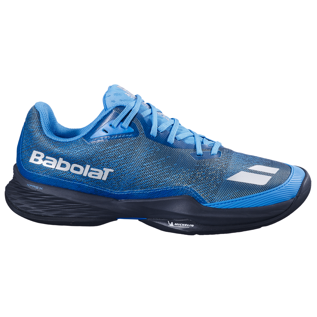 Babolat Jet Mach Pickleball Men's Shoes - Blue/Black - side view