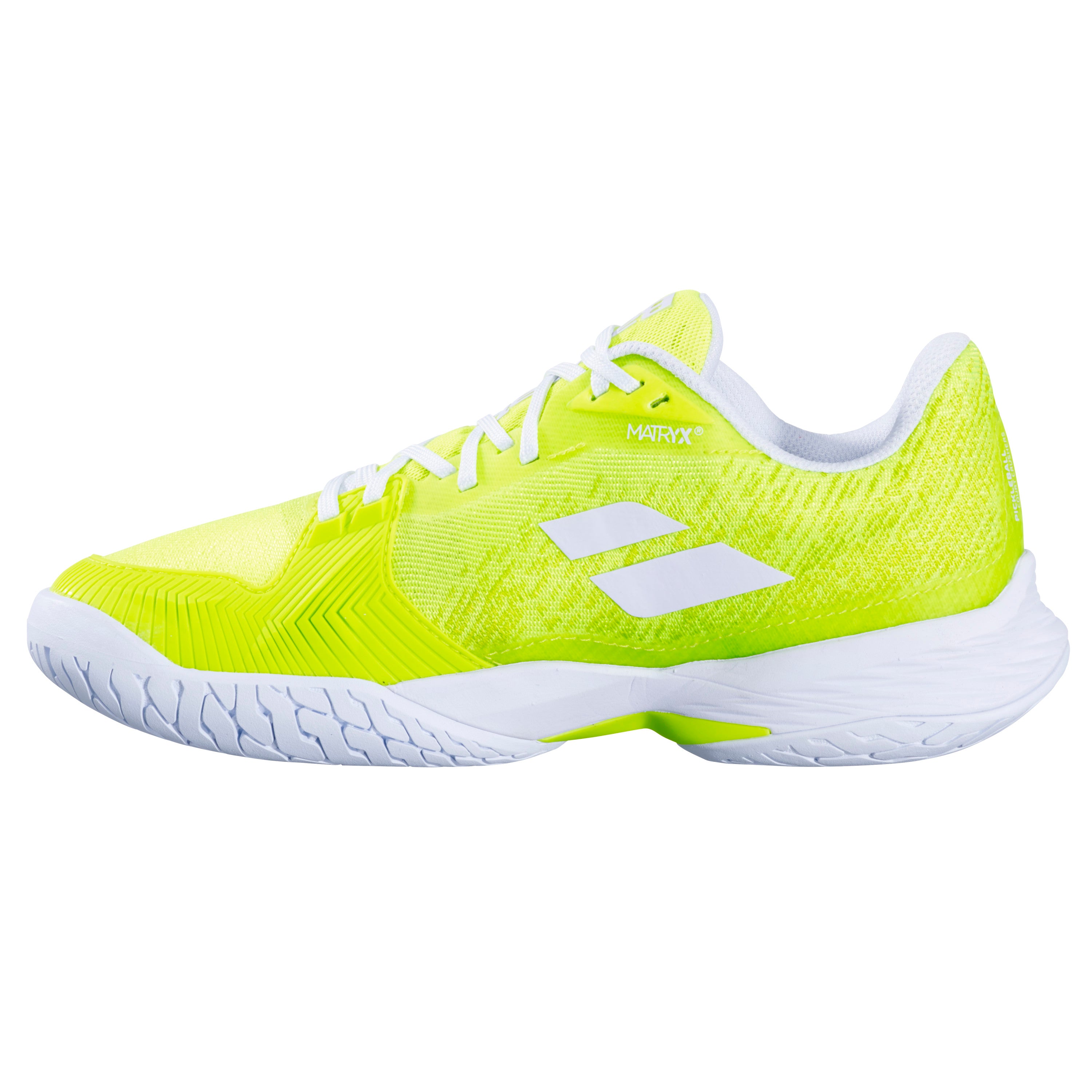 Babolat Jet Mach Pickleball Women's Shoe - FluoYellow/White - inside view