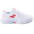 Babolat Propulse 3 All Court Jr Shoes - White/Coral - side view