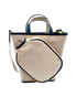The Alexis Designer Pickleball Bag: Navy and Canvas