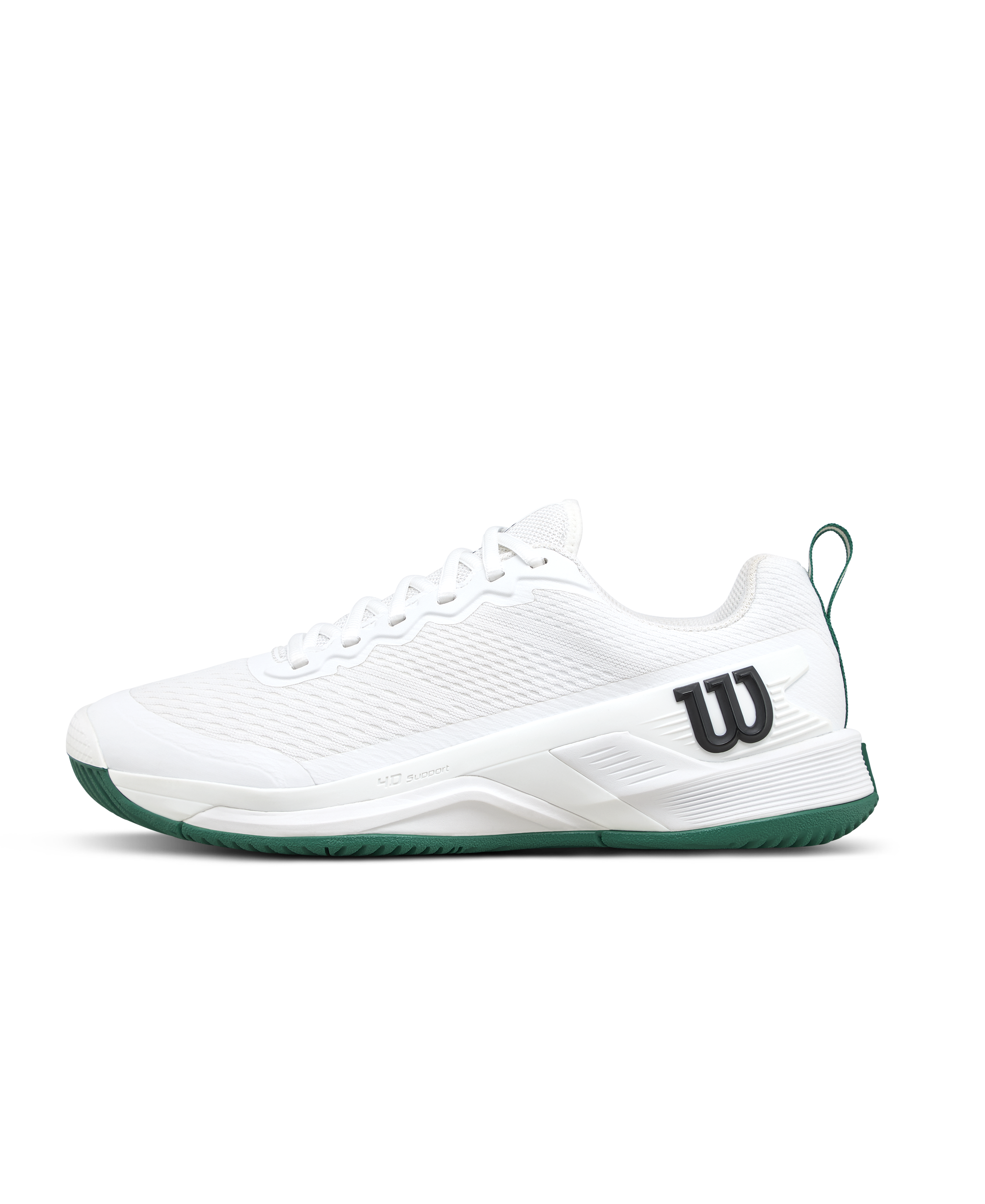 Wilson Rush Pro 4.5 Men's Tennis Shoe - White / White / Aventurine - view 1