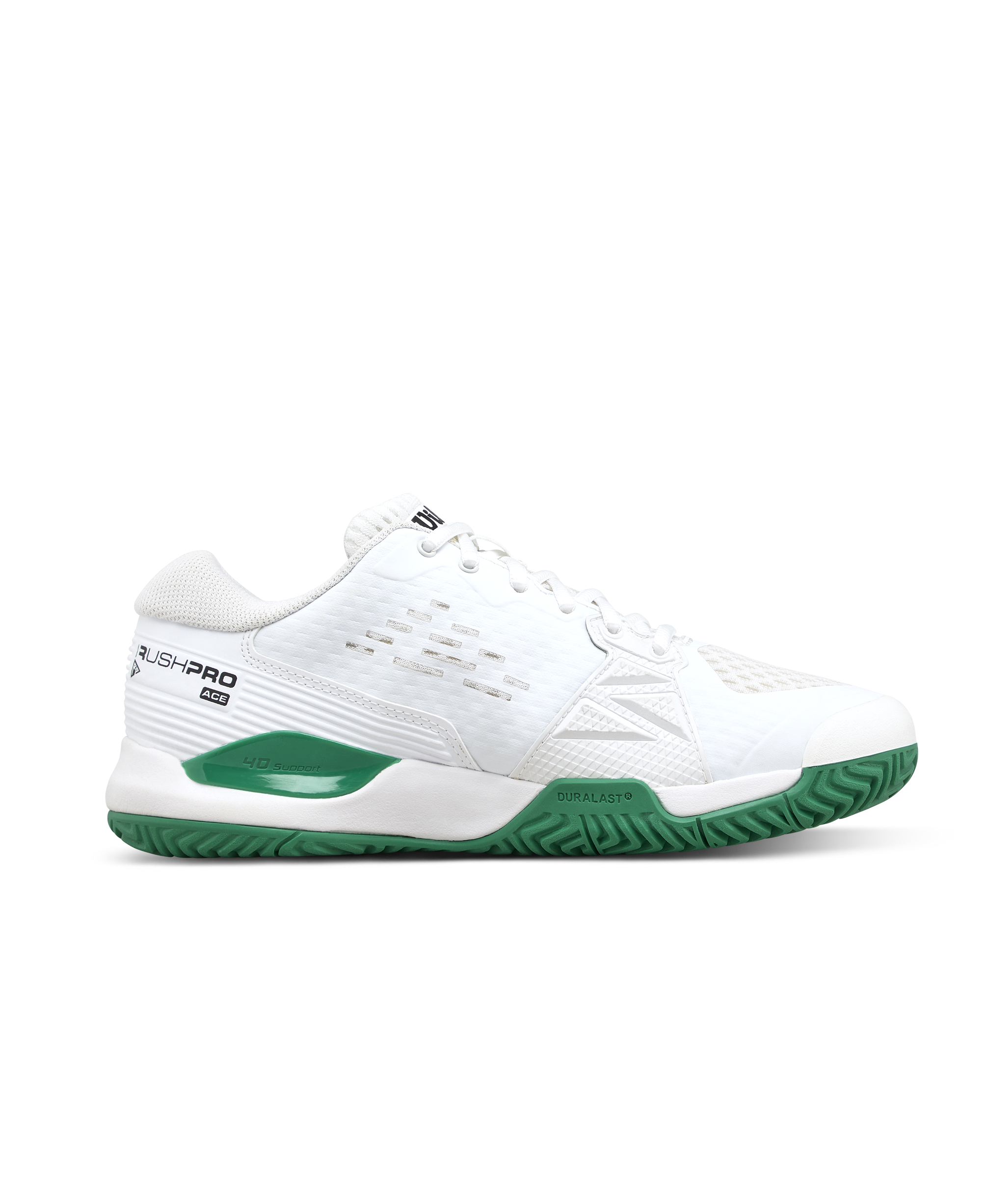 Wilson Rush Pro Ace Junior Tennis Shoe - White / White / Bosphorus - view 2