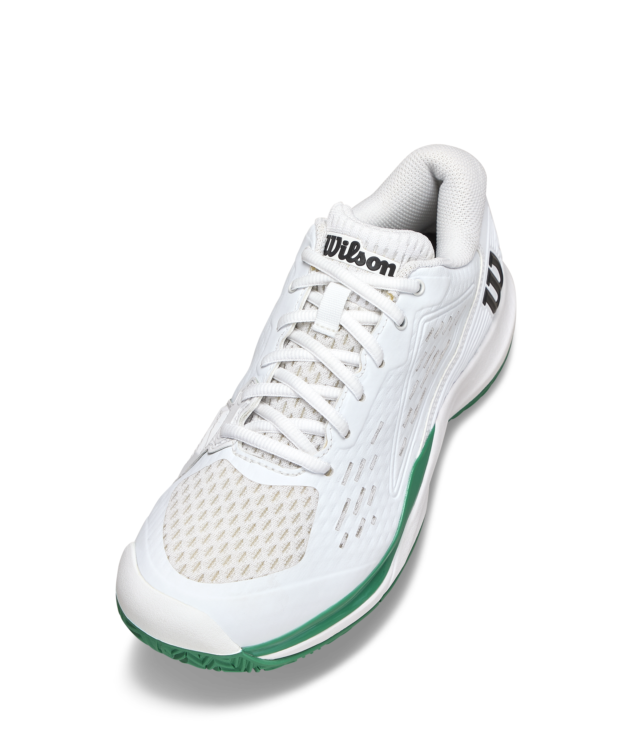 Wilson Rush Pro Ace Junior Tennis Shoe - White / White / Bosphorus - view 3