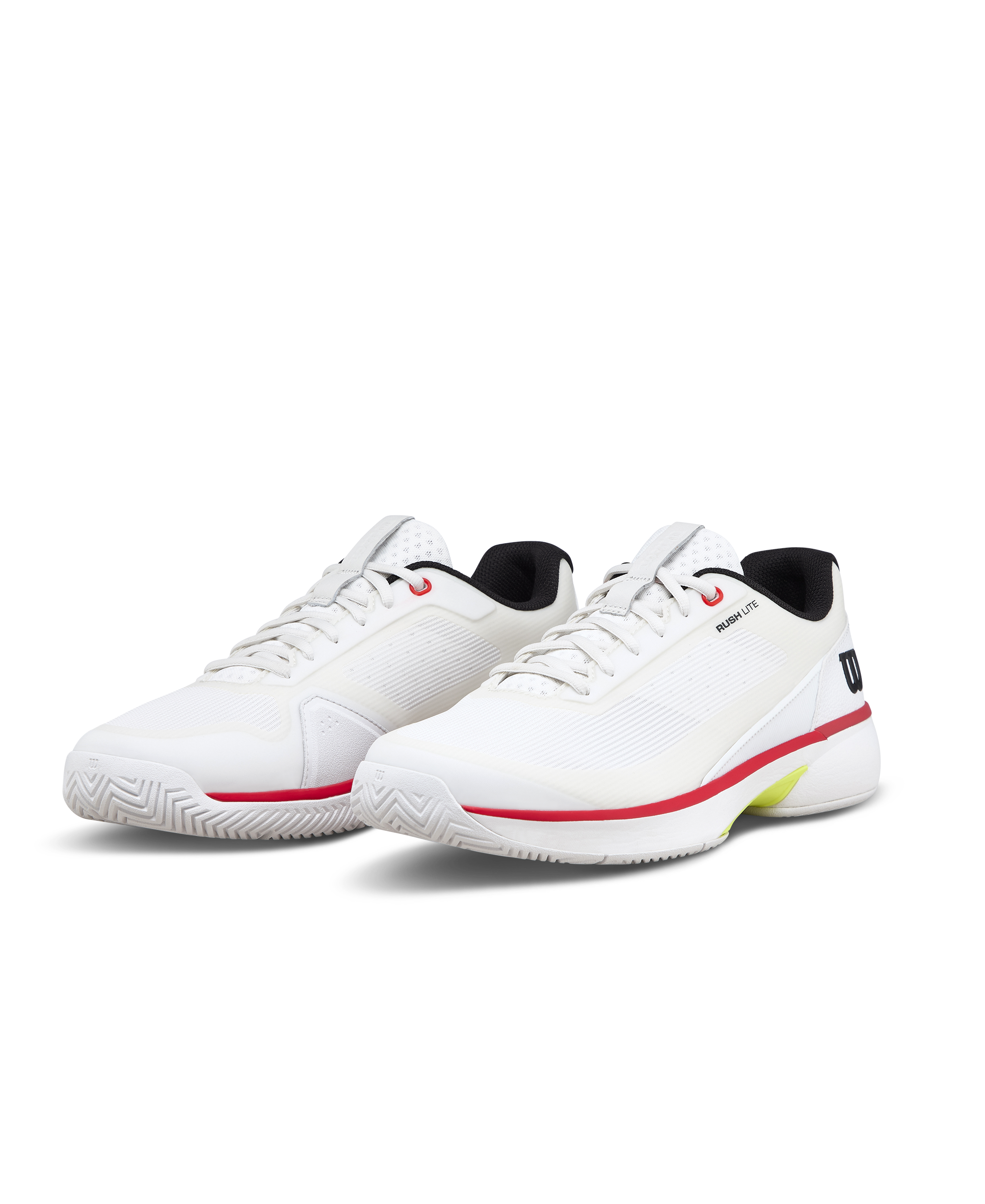 Wilson Rush Lite 5 Men's Tennis Shoe - White / Black / Infrared - view 4