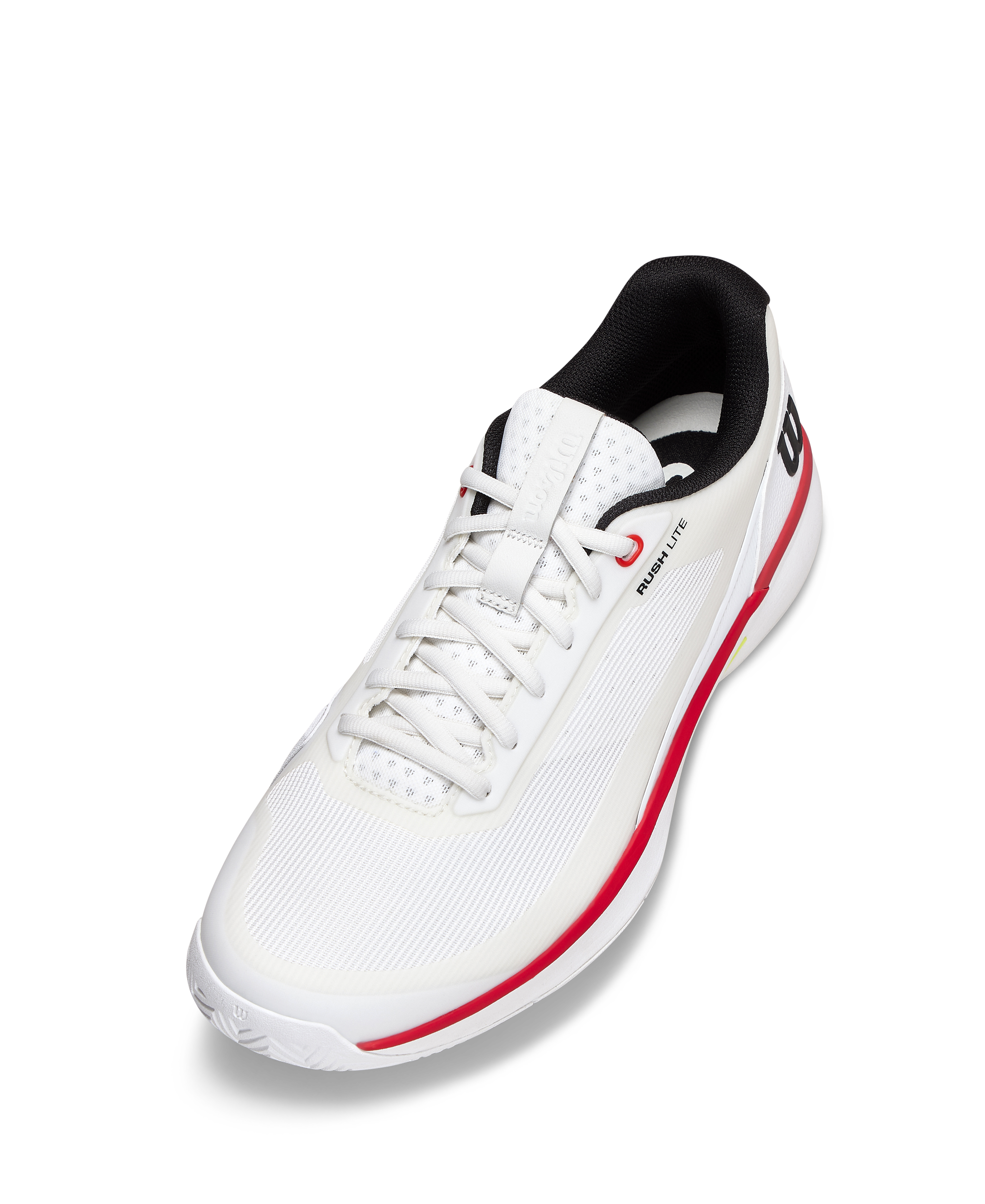 Wilson Rush Lite 5 Men's Tennis Shoe - White / Black / Infrared - view 2