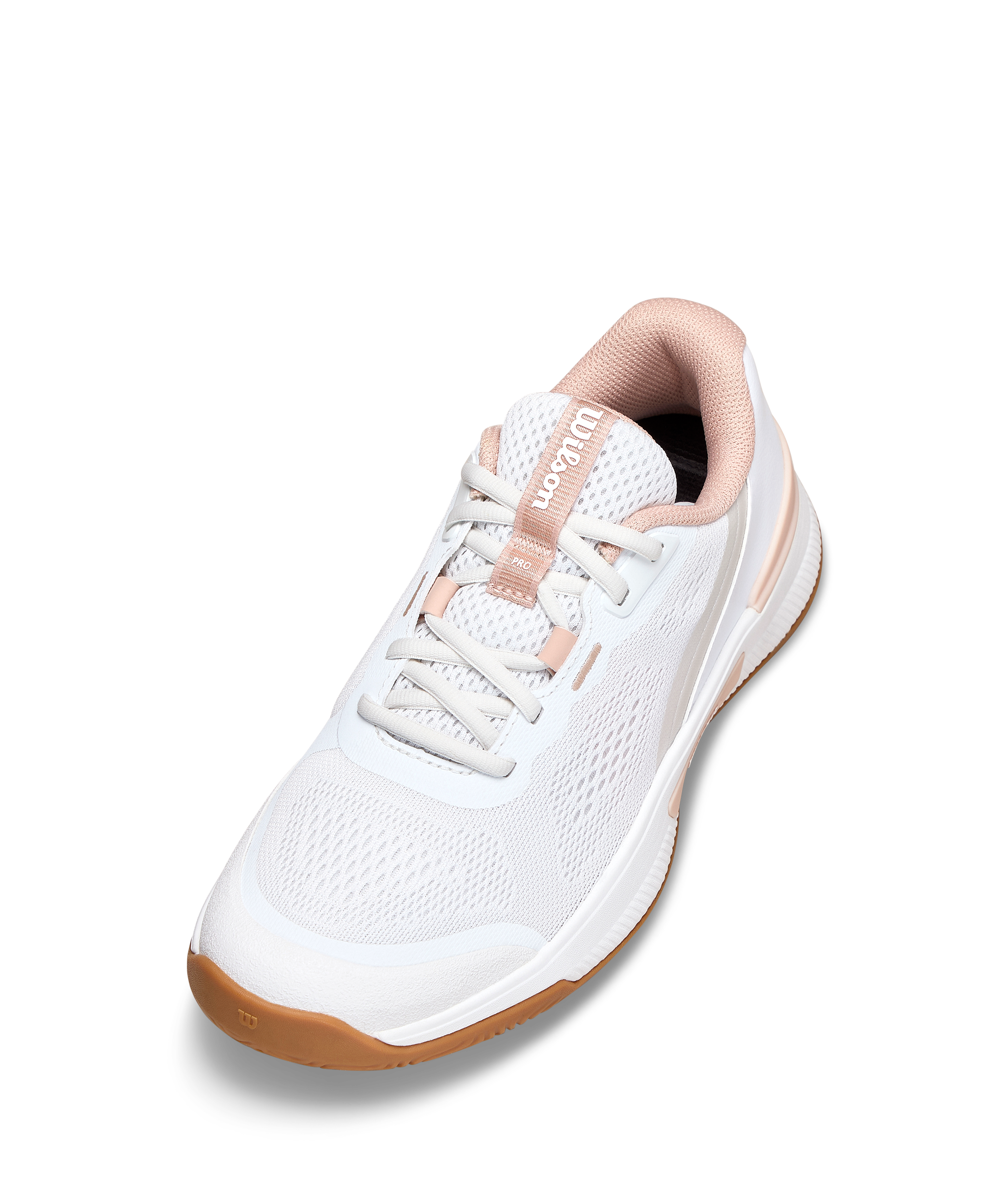 Wilson Intrigue Pro Women's Tennis Shoe - White / Cameo Rose / Gum - view 3
