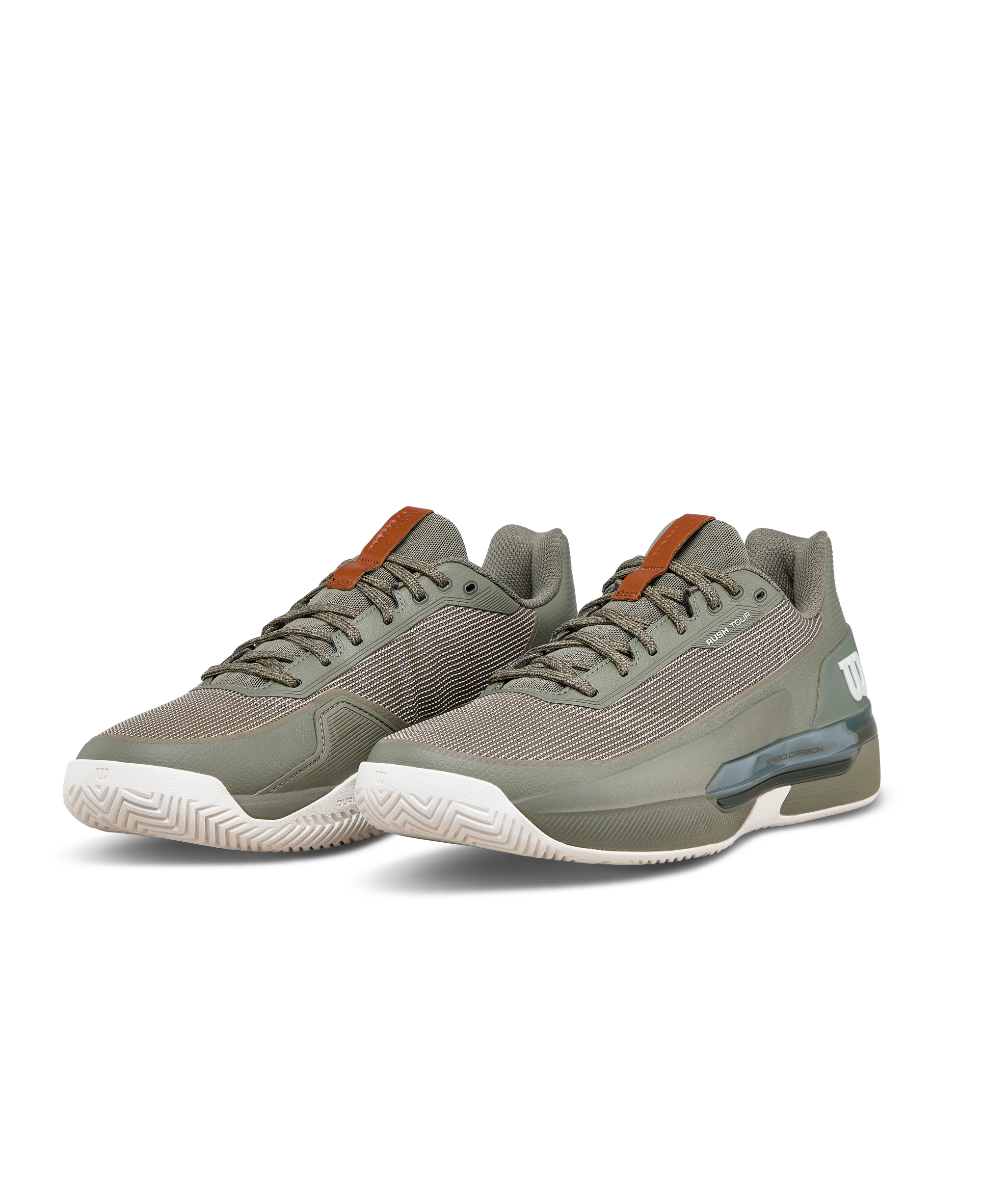 Wilson Rush Tour 5 Men's Tennis Shoe - Vetiver / Tofu / Caramel Cafe - view 4