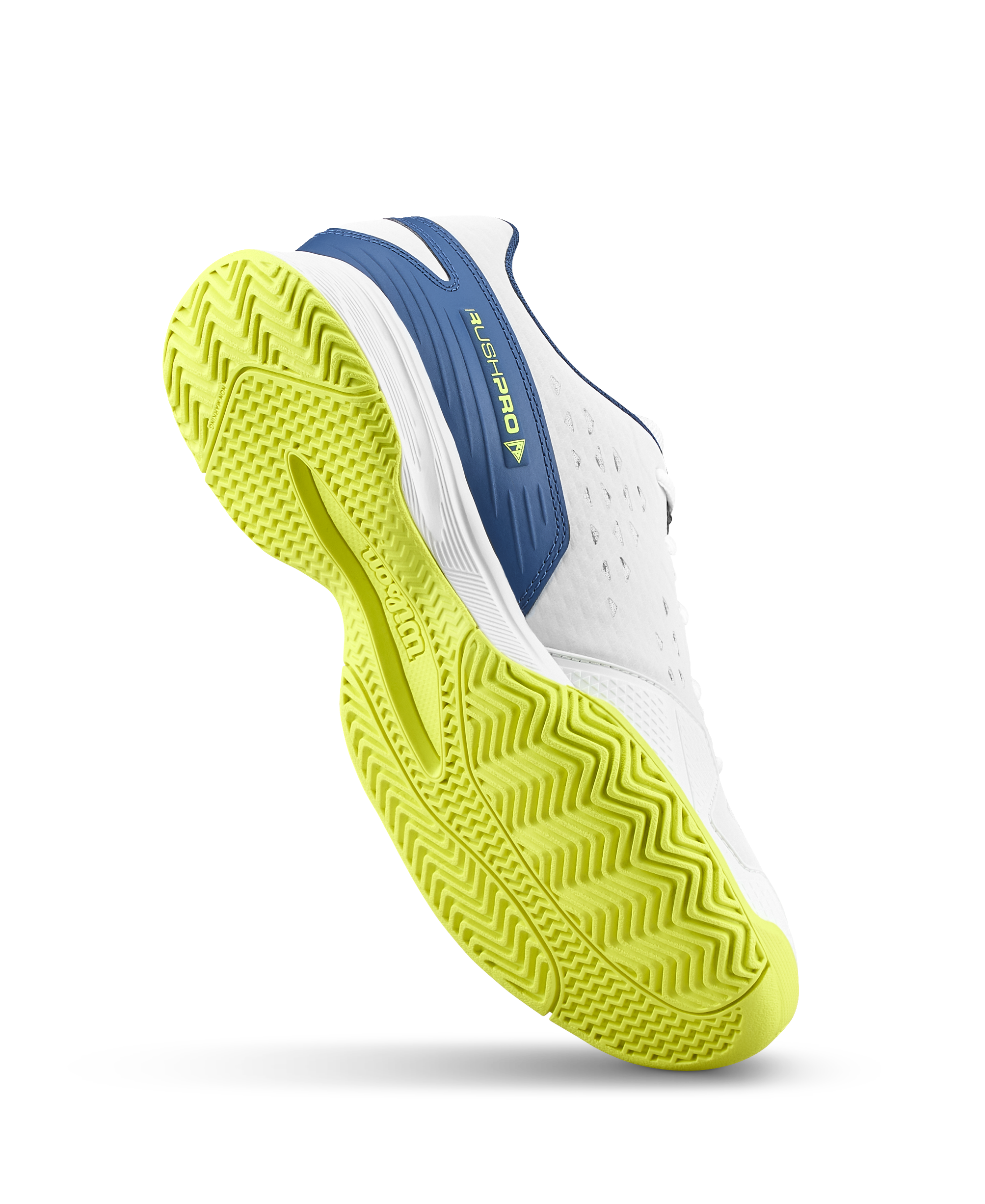 Wilson Rush Pro L Junior Tennis Shoe - Snow White / Snow White / Ensign Blue - view 7