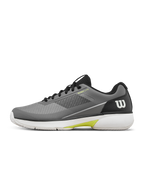 Wilson Rush Lite 5 Clay Men's Tennis Shoe - Titanium / Black / Safety Yellow - view 1