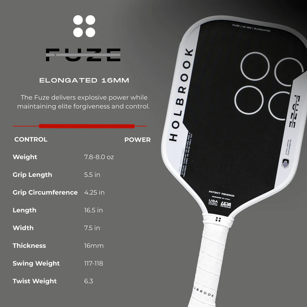 Fuze Pickleball Paddle - 16mm
