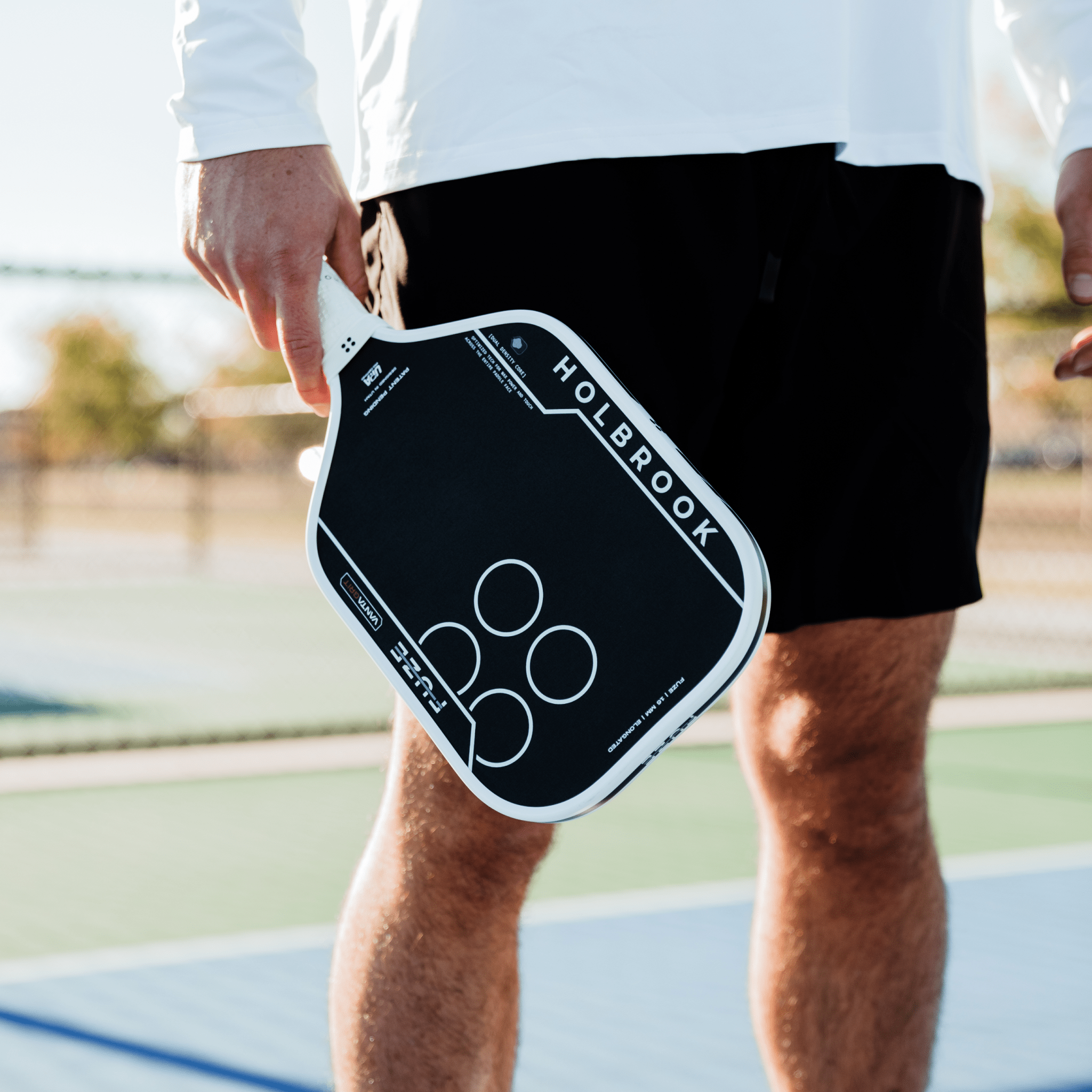 Holbrook Fuze VantaGrit Pickleball Paddle - on court
